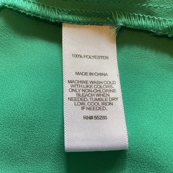 Like New - Express: The Portofino Shirt Teal Green Blouse - Size S - Picture 6 of 6